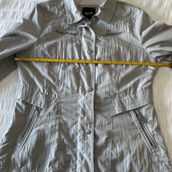 Gerry Weber Grey Lightweight Zip Front Jacket Casual Neutral Travel Commute - Picture 9 of 11